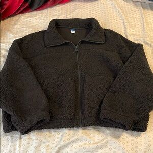 Old Navy Black Sherpa Jacket